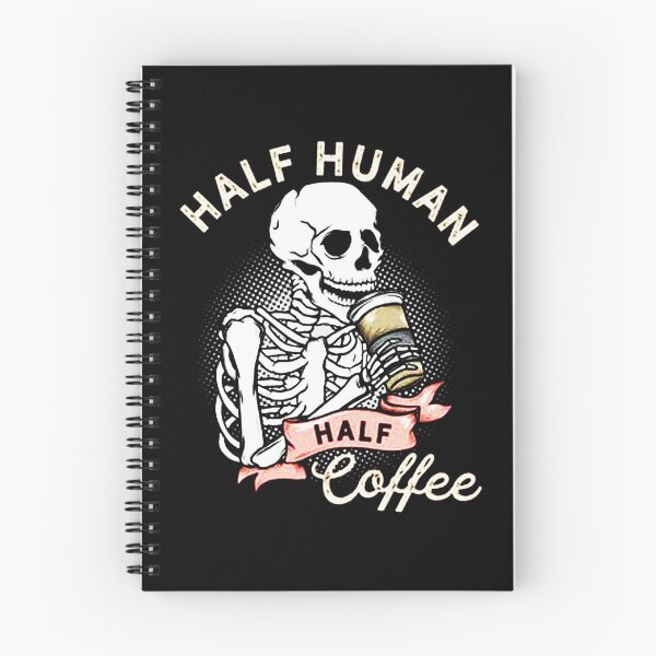 Item preview, Half Human Half Coffee Skeleton designed and sold by veronikadevi.