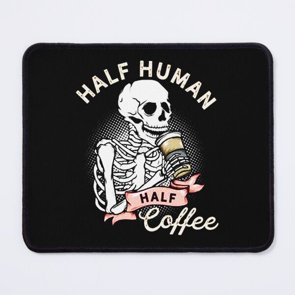 Item preview, Half Human Half Coffee Skeleton designed and sold by veronikadevi.
