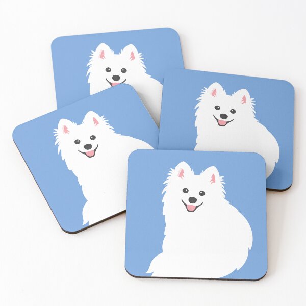 Item preview, Fluffy White Puppy Dog Clouds - Sky Blue Spitz/Pomeranian designed and sold by kamahachi.