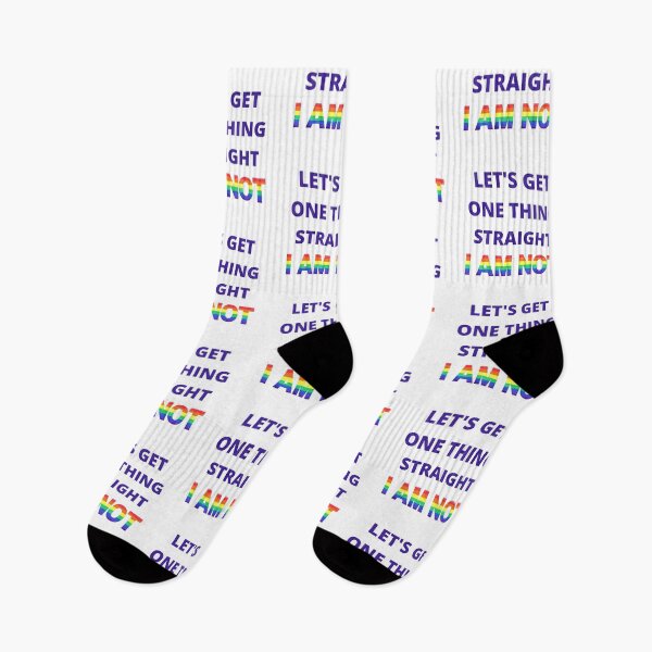 Artikelvorschau, Lassen Sie uns eine Sache klarstellen, ich bin nicht mit lila Buchstaben Gay Joke für Pride Month entworfen und verkauft von LuckyKermit.
