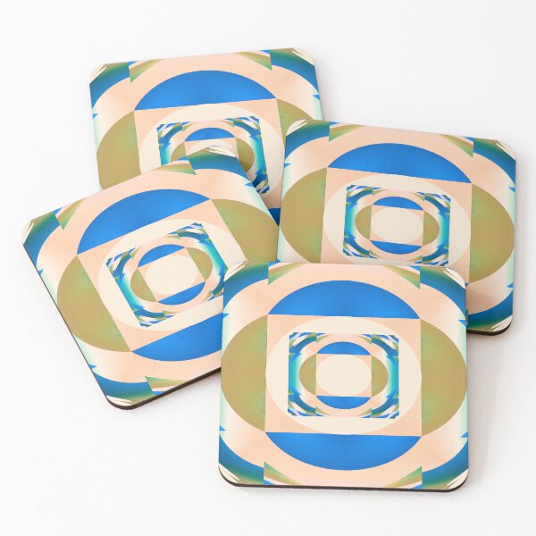 Item preview, Abstract Circle Pattern Blue Digital Art designed and sold by AraljanFusion.