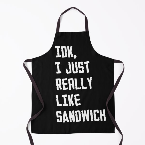 Item preview, Vintage I just really like Sandwiches White Bold Typography designed and sold by garniturex.