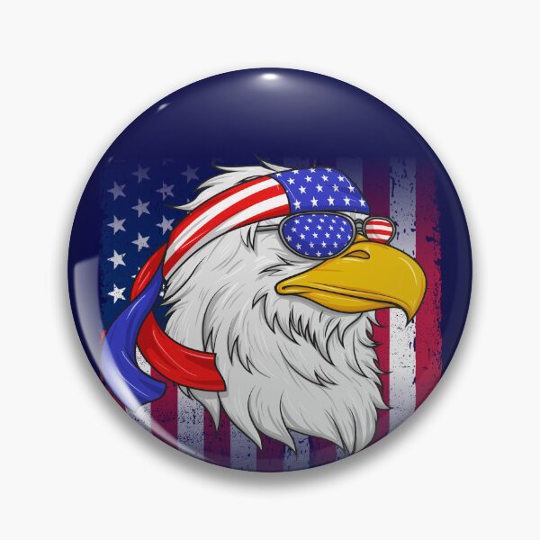 Artikelvorschau, Patriotic Eagle American Flag USA Bald Eagle 4th Of July Gear entworfen und verkauft von DynamicDesign.