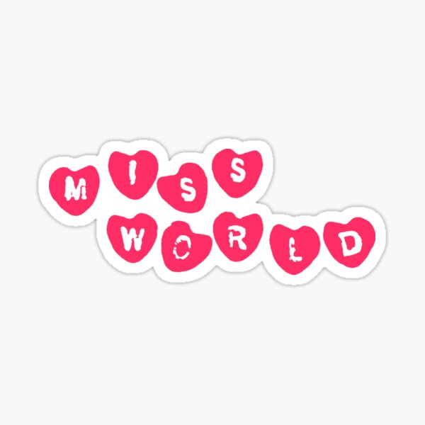 "Miss World" Sticker