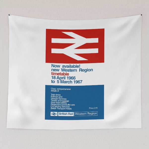 Item preview, BRITISH RAIL TIMETABLE - 1966 to 1967 designed and sold by ThrowbackAds.