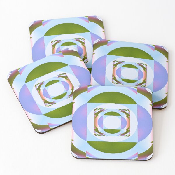 Item preview, Abstract Circle Pattern Green Digital Art designed and sold by AraljanFusion.