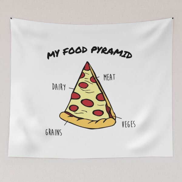 Item preview, Pizza Slice Food Pyramid Funny pizza37 designed and sold by VanHungg.