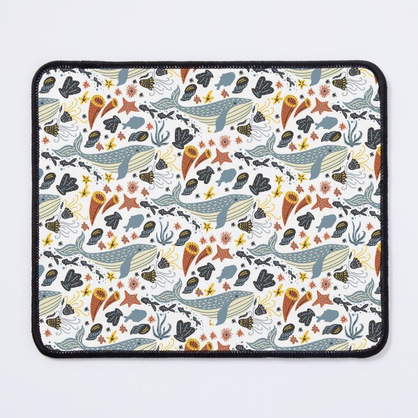 Item preview, Whale swimming among starfishes, seashells and jellyfish designed and sold by oceanys.