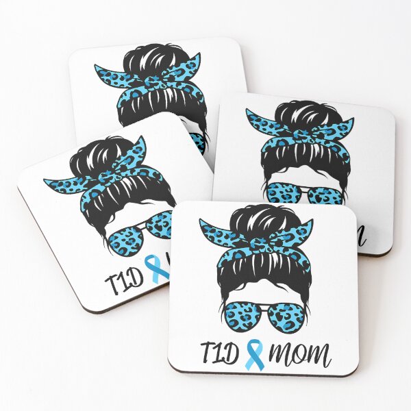 Item preview, T1D Mom Type 1 Diabetes Awareness Blue Ribbon designed and sold by DerryReinhard.