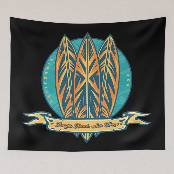 Item preview, Pacific Beach San Diego Surf Banner designed and sold by LanikaiBeach.