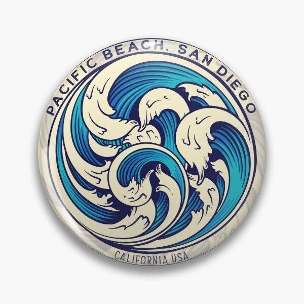 Item preview, Pacific Beach San Diego Waves designed and sold by LanikaiBeach.