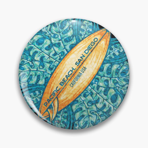 Item preview, Pacific Beach San Diego Tropical Surboard designed and sold by LanikaiBeach.