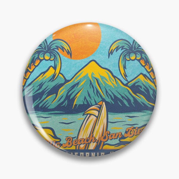 Item preview, Pacific Beach San Diego Palm Mountains designed and sold by LanikaiBeach.