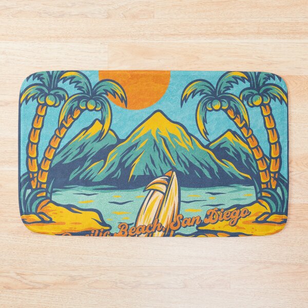 Item preview, Pacific Beach San Diego Palm Mountains designed and sold by LanikaiBeach.