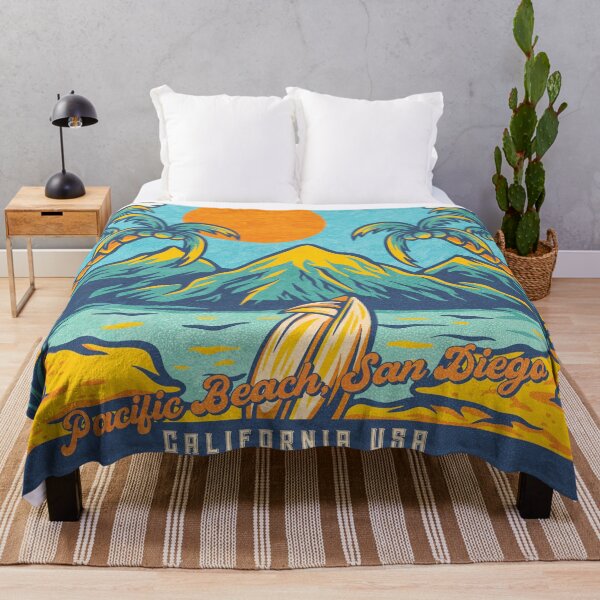 Item preview, Pacific Beach San Diego Palm Mountains designed and sold by LanikaiBeach.