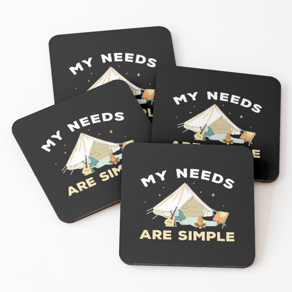 Item preview, My Needs Are Simple Funny Campfire Romance Camping designed and sold by StrongShirts.