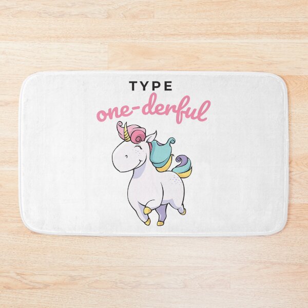 Item preview, Type Onederful Type 1 Diabetes Awareness Unicorn designed and sold by DerryReinhard.