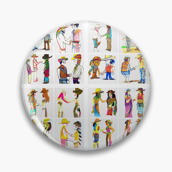 Item preview, Cowboys and Indians shaking hands designed and sold by MoMoJaJa.