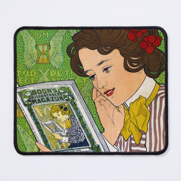 Item preview, BOON'S GEILLUSTREERD MAGAZUN 1895 Dutch Magazine Cover Johann Georg Van Caspel  designed and sold by retroposters.