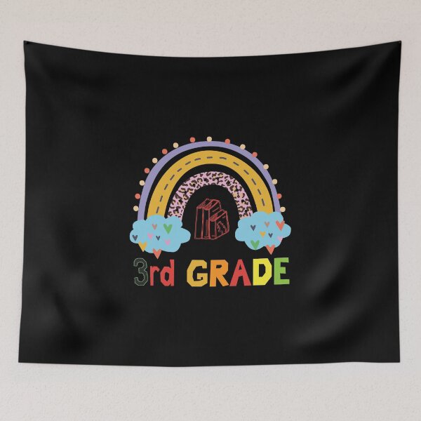 Item preview, Best Back To School 3rd Grade,3rd Grade Rainbow Idea Cloud designed and sold by fatydesignspace.