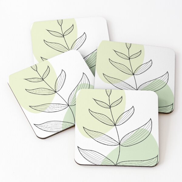 Item preview, Abstract Green Plant Outline designed and sold by DriftDigitalArt.