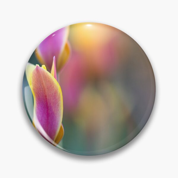 Item preview, Dappled sunlight shining on pink and yellow flowers designed and sold by CyaniRose.