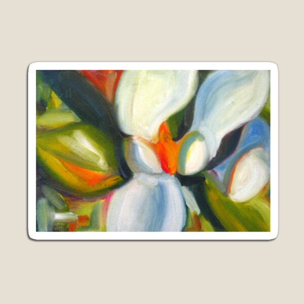 Magnolia Abstract Magnet