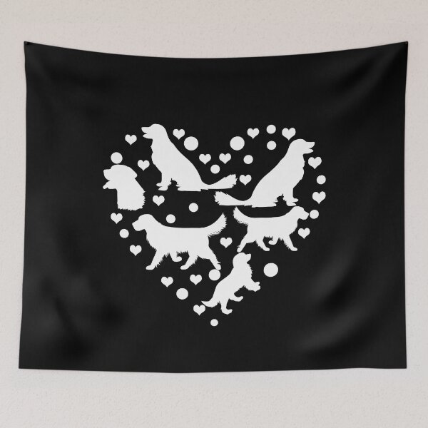 Item preview, golden retriever dog lovers heart silhouette gifts designed and sold by alaechamlal.