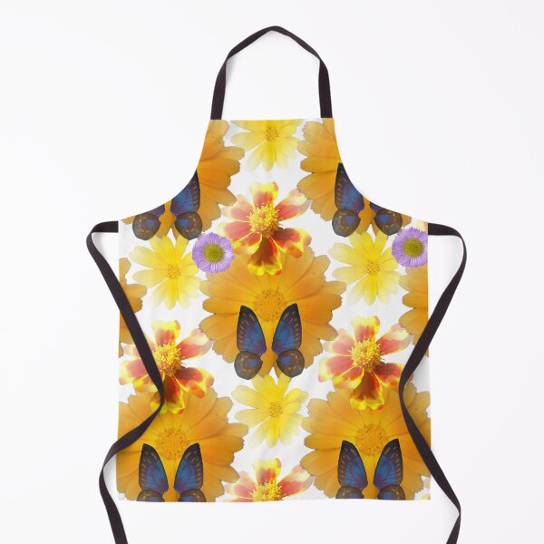 Item preview, KABFA Designs and Anneka Maire, Retro Country Garden, Blue Butterfly in an Orange Garden designed and sold by KABFA Designs.