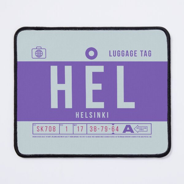 Item preview, Luggage Tag B - HEL Helsinki Finland designed and sold by VoodooCircus.