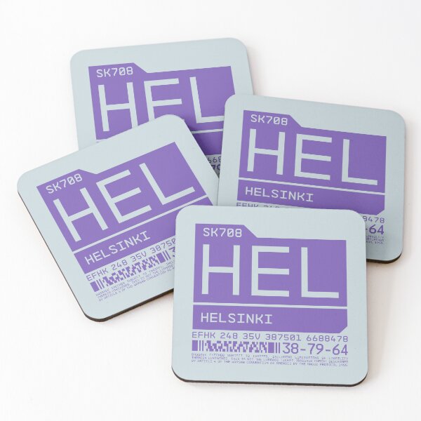 Item preview, Luggage Tag C - HEL Helsinki Finland designed and sold by VoodooCircus.