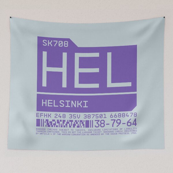Item preview, Luggage Tag C - HEL Helsinki Finland designed and sold by VoodooCircus.