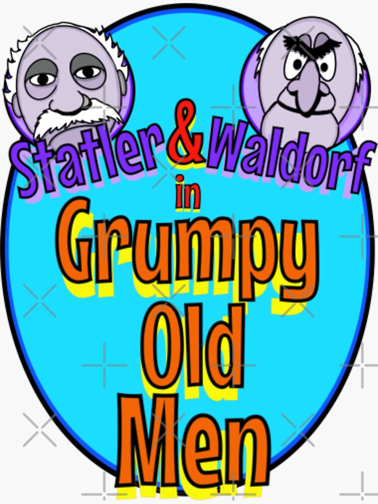 Grumpy Old Men Sticker For Sale By Nandosodre Redbubble