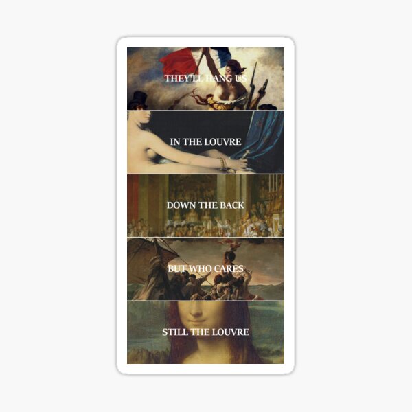 the louvre Sticker