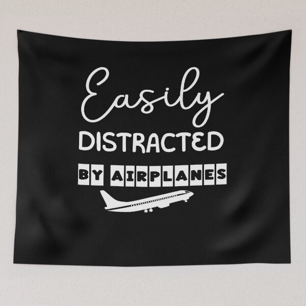 Item preview, Easily Distracted By Airplanes designed and sold by Ela-Designer.
