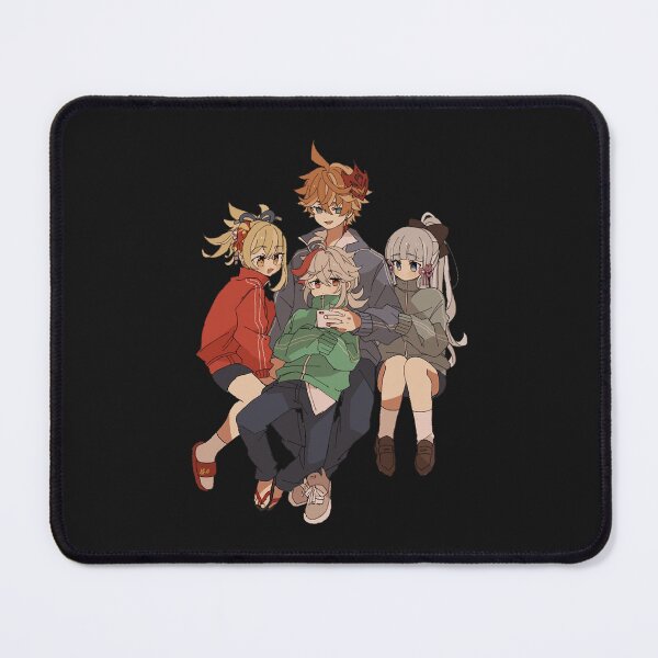 Item preview, Genshin Impact Kazuhas Family. Childe. Kokomi, and Yoimiya Sticker designed and sold by Lemed36tea.