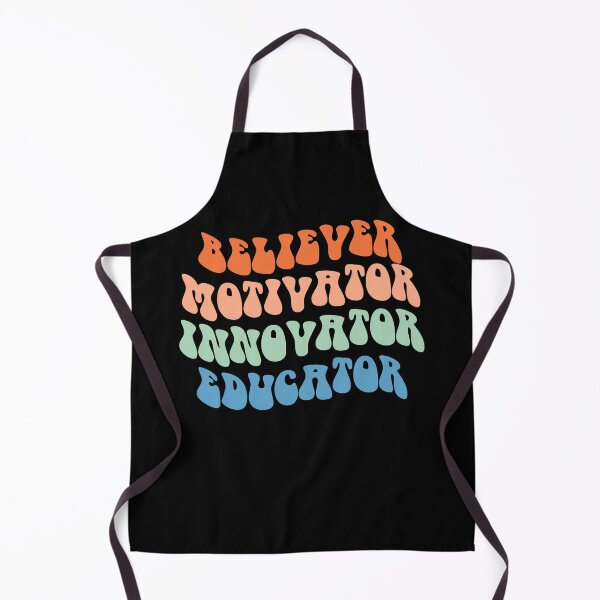 Item preview, Believer Motivator Innovator Educator Retro Teacher designed and sold by Amineharoni.