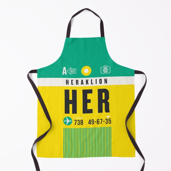 Artikelvorschau, Luggage Tag A - HER Heraklion Greece entworfen und verkauft von VoodooCircus.