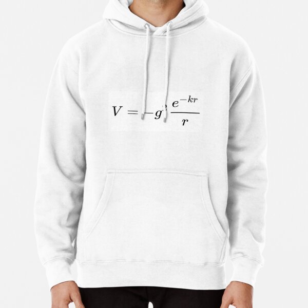 In particle, atomic and condensed matter physics, a Yukawa potential (also called a screened Coulomb potential) is a potential named after the Japanese physicist Hideki Yukawa Pullover Hoodie