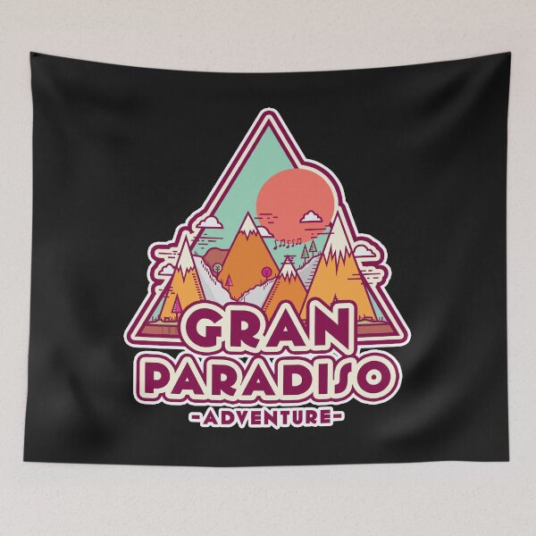 Item preview, Gran Paradiso mountain adventure Sticker designed and sold by Lemed36tea.