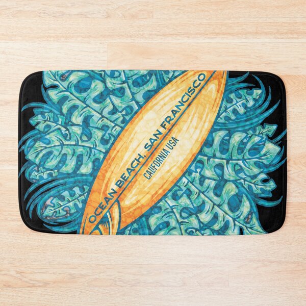 Item preview, Ocean Beach San Francisco Tropical Surboard designed and sold by LanikaiBeach.