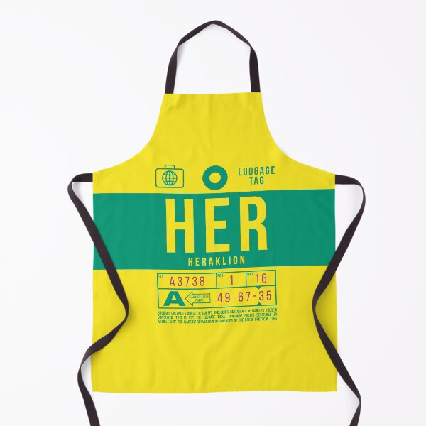 Artikelvorschau, Luggage Tag B - HER Heraklion Greece entworfen und verkauft von VoodooCircus.