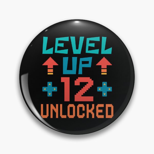 Item preview, Level Up, 12 Unlocked. Retro  designed and sold by ACC .