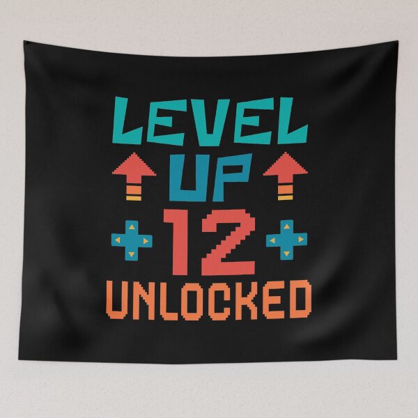 Item preview, Level Up, 12 Unlocked. Retro  designed and sold by ACC .