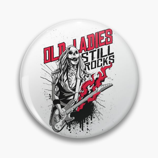 Item preview, Old ladies still rock - zombie with guitar designed and sold by Rob-Son.