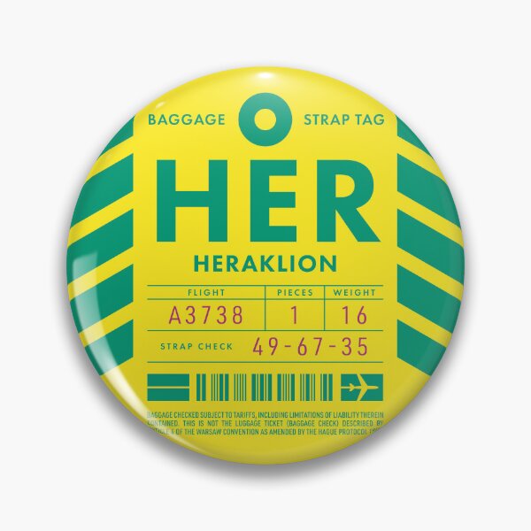 Item preview, Luggage Tag D - HER Heraklion Greece designed and sold by VoodooCircus.