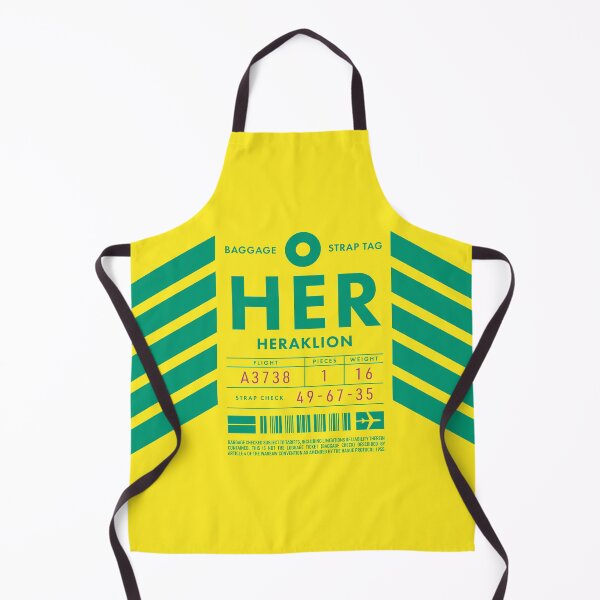 Artikelvorschau, Luggage Tag D - HER Heraklion Greece entworfen und verkauft von VoodooCircus.