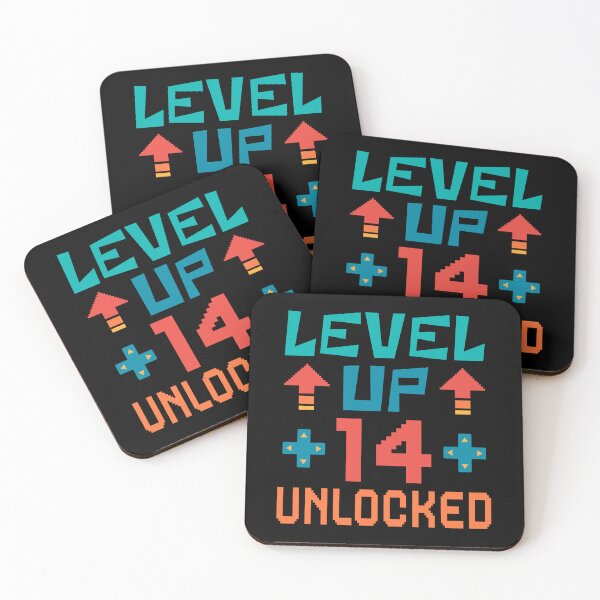 Item preview, Level Up, 14 Unlocked. Retro  designed and sold by ACC .