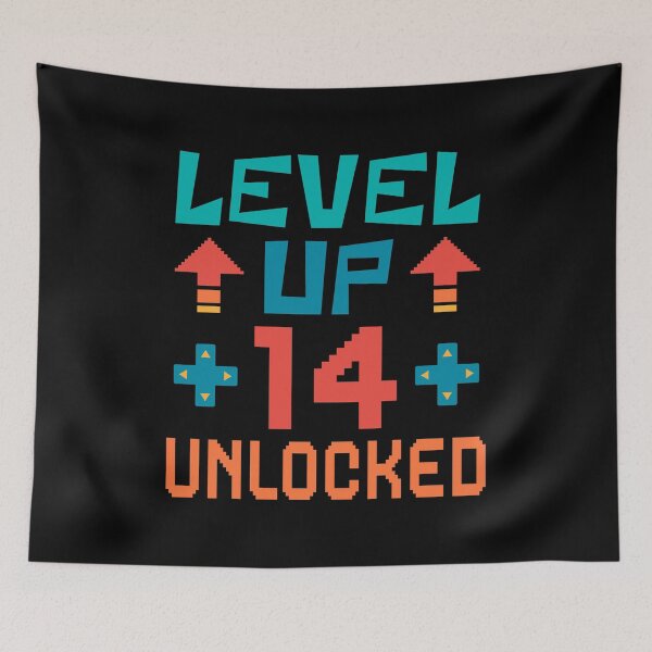 Item preview, Level Up, 14 Unlocked. Retro  designed and sold by ACC .