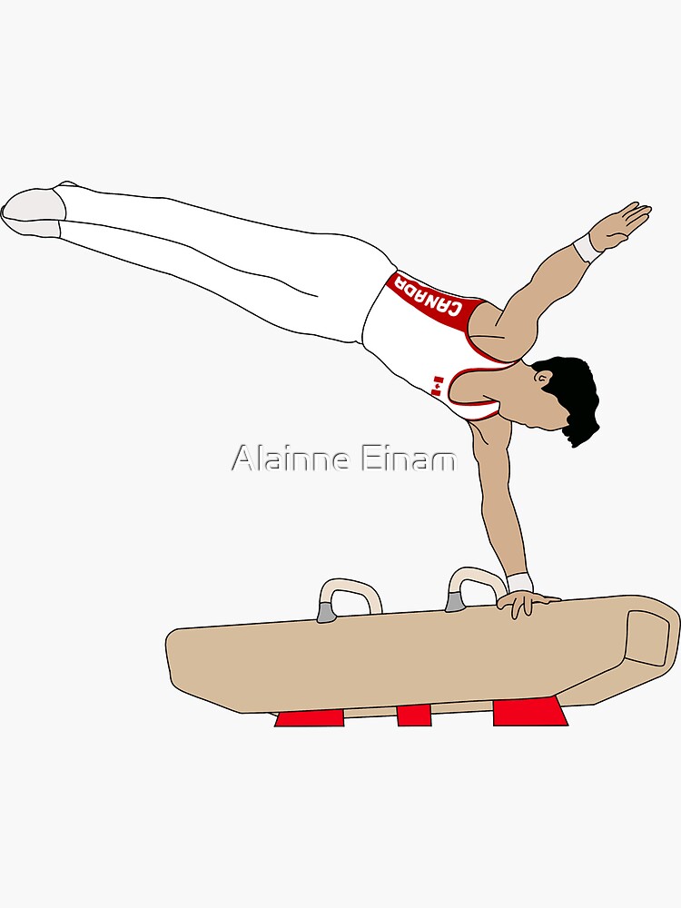 "Jayson Rampersad Commonwealth Games Pommel Horse" Sticker for Sale by